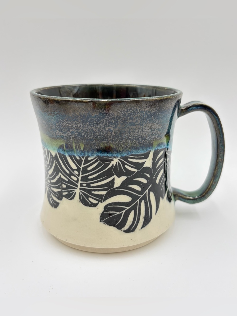 Mermud Studio Pottery Monstera Leaf Tropics Tropical Coffee Mug